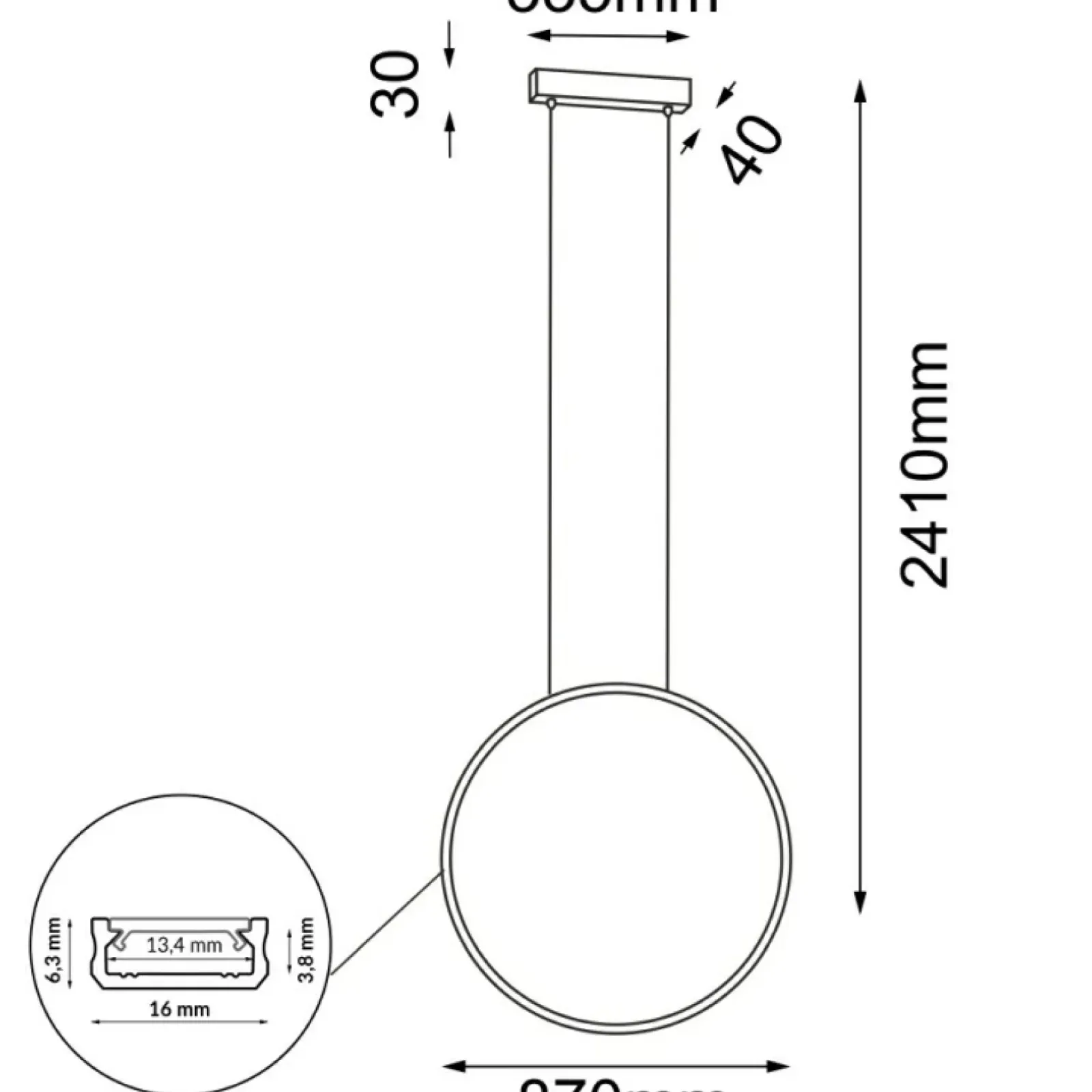 Sklep Kaja Okrągła lampa LED do salonu ⌀87cm 4000K ANT 5312 AGARO | Kaja Discount