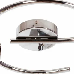 Sklep Kaja Okrągła lampa sufitowa do sypialni K-8001/3G EMBO | Kaja Oświetlenie chrom Shop