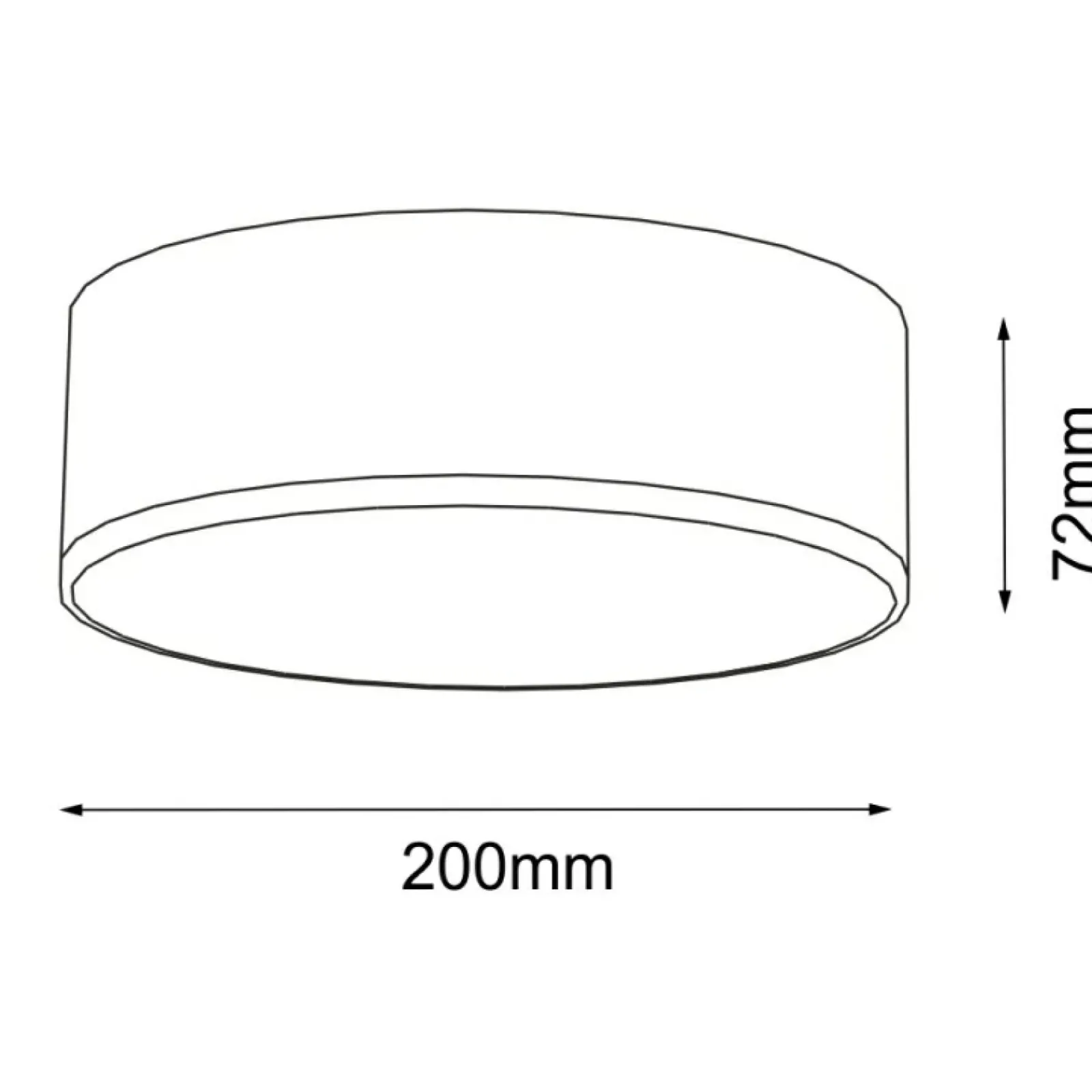 Sklep Kaja Okrągła lampa sufitowa LED ⌀20cm 3000K ANT 7031 ZAMA | Kaja* Lampy Led|Plafony Klasyczne