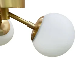 Sklep Kaja Okrągła lampa sufitowa z 3 białymi kloszami LP-002/3C DORADO | Kaja Cheap