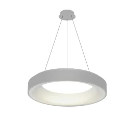 Sklep Kaja Okrągła lampa wisząca LED ściemniana AZ3438 SOVANA | Kaja Oświetlenie szary Fashion