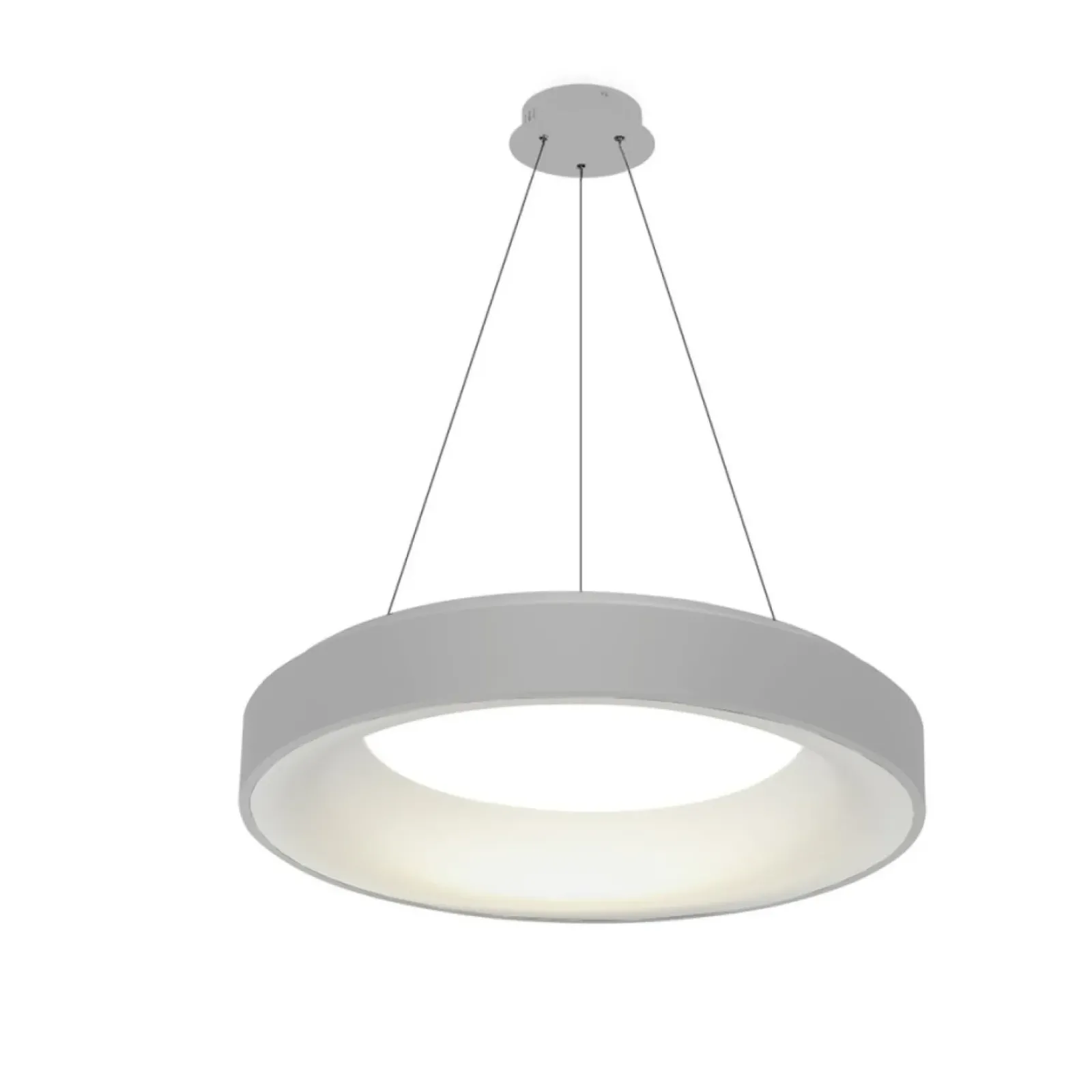 Sklep Kaja Okrągła lampa wisząca LED ściemniana AZ3438 SOVANA | Kaja Oświetlenie szary Fashion