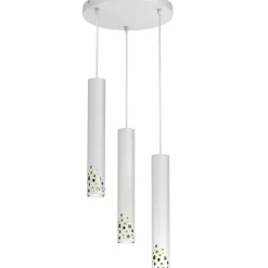 Sklep Kaja Okrągła lampa z biało-złotymi tubami LX 4182 ALTRO BUBLE | Kaja Online