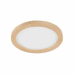 Sklep Kaja Okrągła, ledowa lampa sufitowa z drewna TK 18004 AQUA WOOD BUK | Kaja* Lampy Do Łazienki|Plafony Klasyczne