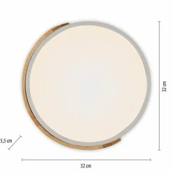 Sklep Kaja Okrągła, ledowa lampa sufitowa w stylu boho ZM 14288-16 BILA | Kaja* Lampy Led|Plafony Nowoczesne