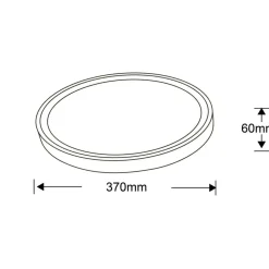 Sklep Kaja Okrągły plafon LED z neutralnym światłem LP-550/1C M 4WH – VEGAS* Lampy Led|Plafony Klasyczne