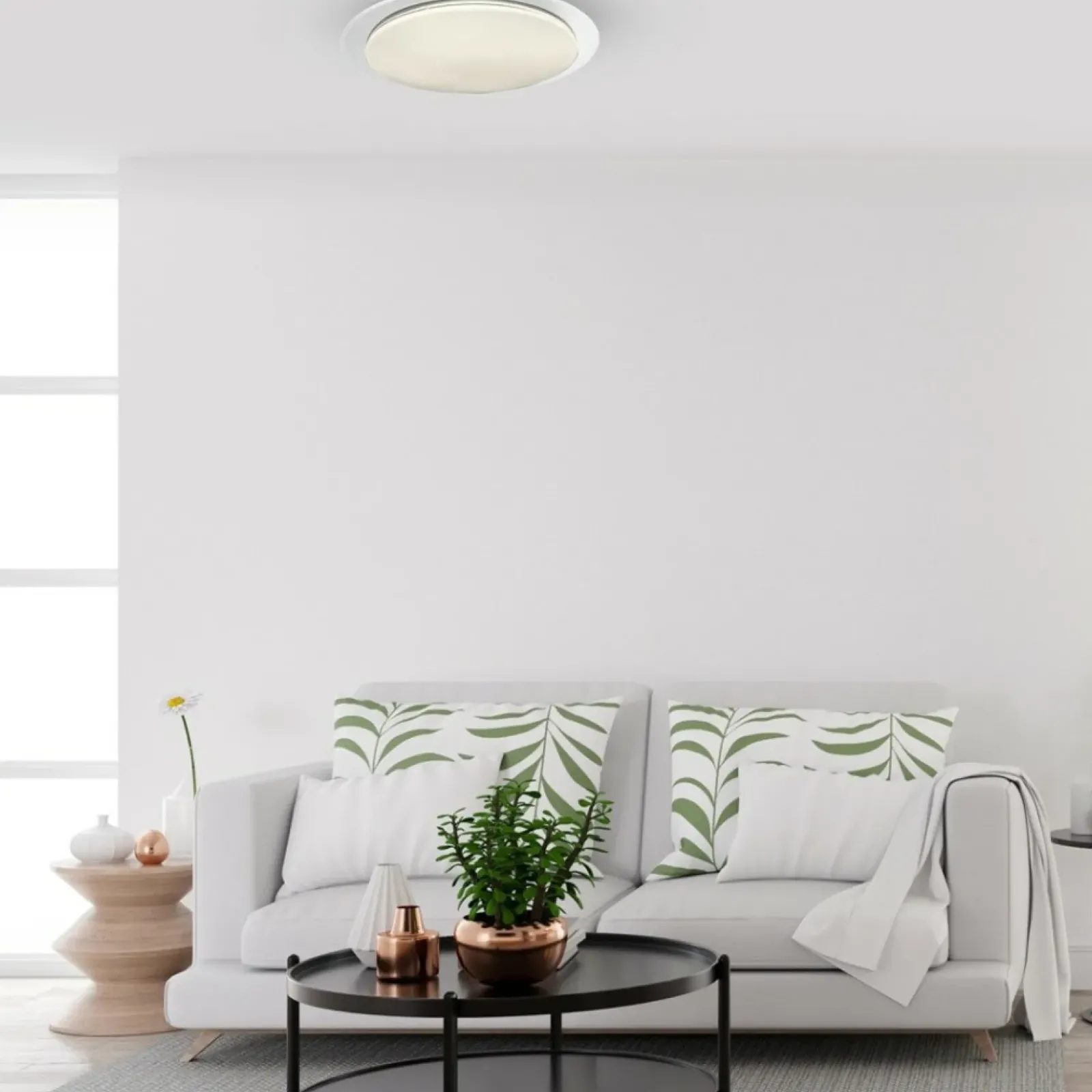 Sklep Kaja Okrągły plafon ze zintegrowanym LED-em ML7135 z serii ONTARIO | Kaja Oświetlenie* Plafony Nowoczesne|Lampy Led