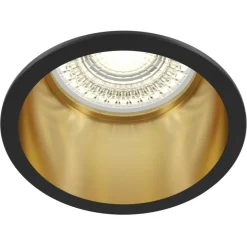 Sklep Kaja Oprawa podtynkowa, czarno-złote oczko DL049-01GB REIF | Kaja* Oprawy Podtynkowe