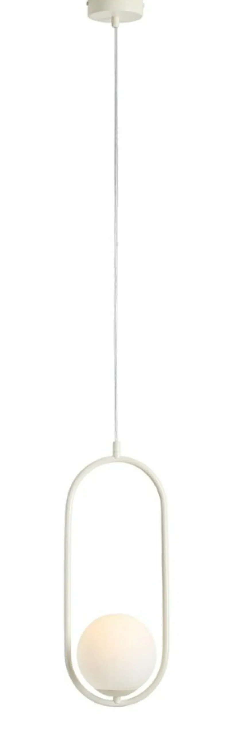 Sklep Kaja Owalna, kremowa lampa wisząca z kulą 1086G9 RIVA | Kaja Oświetlenie Zadzwońporabattel.783200183(8-16)/mailsklep@kaja.com.pl Discount