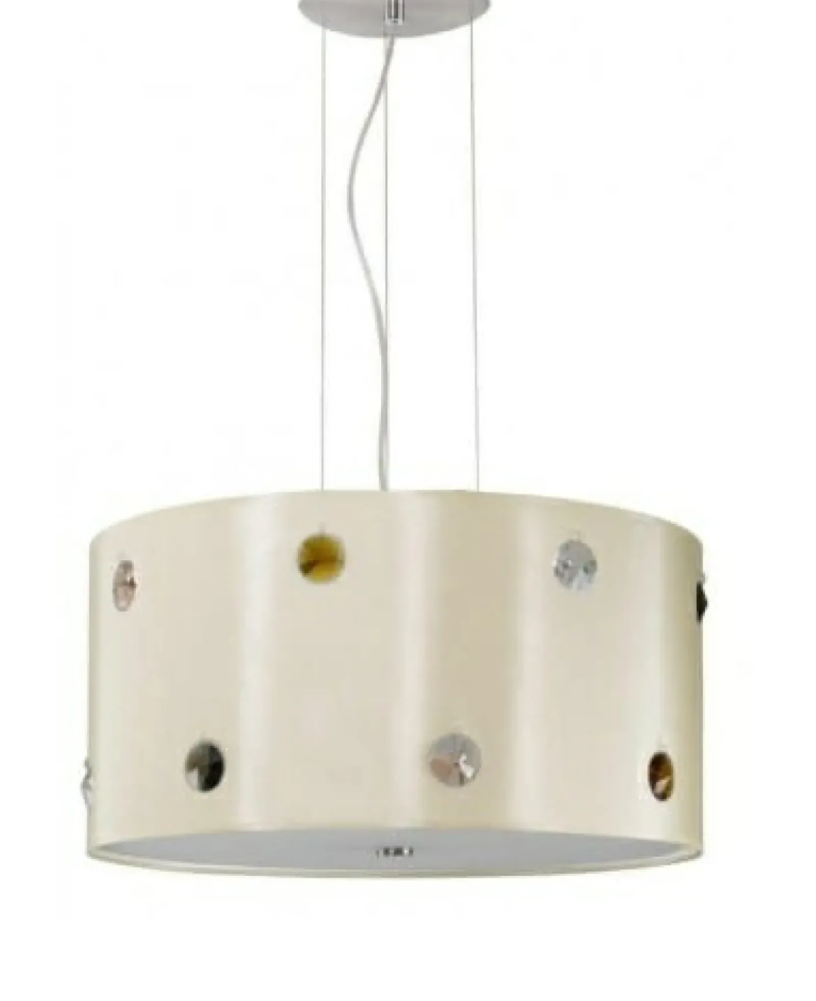 Sklep Kaja Ozdobna, beżowa lampa wisząca w stylu retro 67238 RONDO | Kaja Discount