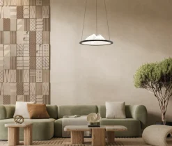 Sklep Kaja Ozdobna, brązowa lampa wisząca LED PND-58038-26W-3K BARET | Kaja Cheap