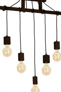 Sklep Kaja Ozdobna, drewniana lampa wisząca na 5 żarówek MLP4361 z serii JACK | Kaja Oświet naturalnedrewno Cheap
