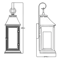 Sklep Kaja Ozdobna lampa elewacyjna, cynk FE-SHEPHERD-2L z serii SHEPHERD* Kinkiety Ogrodowe