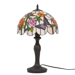 Sklep Kaja Ozdobna lampa stołowa z solidną podstawą K-G12835 z serii ROSE* Tradycyjne Lampki Stołowe|Lampki Stołowe Retro