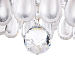 Sklep Kaja Ozdobna lampa sufitowa, na żarówki E14 MOD056PL-04S z serii CHABROL srebrny Best
