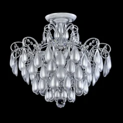 Sklep Kaja Ozdobna lampa sufitowa, na żarówki E14 MOD056PL-04S z serii CHABROL srebrny Best