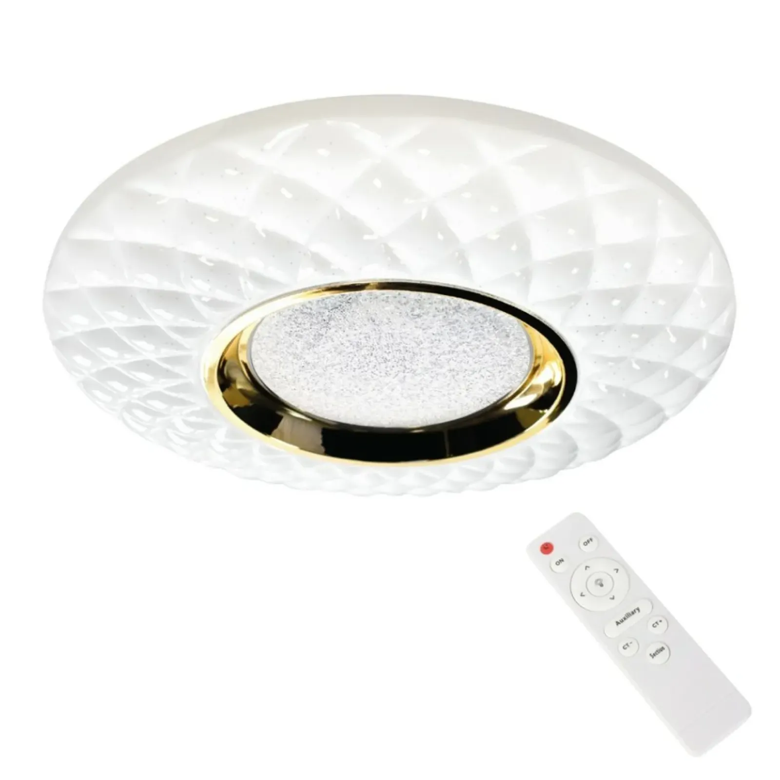 Sklep Kaja Ozdobna lampa sufitowa, plafon z pilotem ML7908 z serii TOKYO | Kaja Oświetlenie* Lampy Led|Plafony Nowoczesne