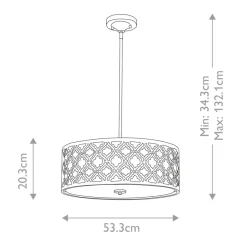 Sklep Kaja Ozdobna lampa wisząca do jadalni GN-ARABELLA-P-L z serii ARABELLA postarzanezłoto Cheap