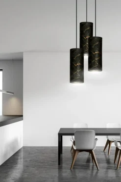 Sklep Kaja Ozdobna lampa wisząca do sypialni 1056/3PREM KARLI PREMIUM | Kaja czarny Discount