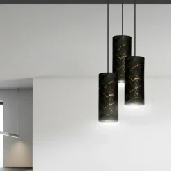 Sklep Kaja Ozdobna lampa wisząca do sypialni 1056/3PREM KARLI PREMIUM | Kaja czarny Discount