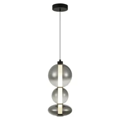 Sklep Kaja Ozdobna lampa wisząca LED do sypialni PND-24352V-24W-BK-SG SONTE | Kaja Discount