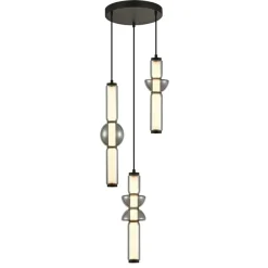 Sklep Kaja Ozdobna lampa wisząca LED do salonu PND-27372-3A-57W-BK BRUNI | Kaja Hot