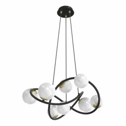 Sklep Kaja Ozdobna lampa wisząca w stylu molekuł MD4922-8-EBGN NISYRO | Kaja Sale