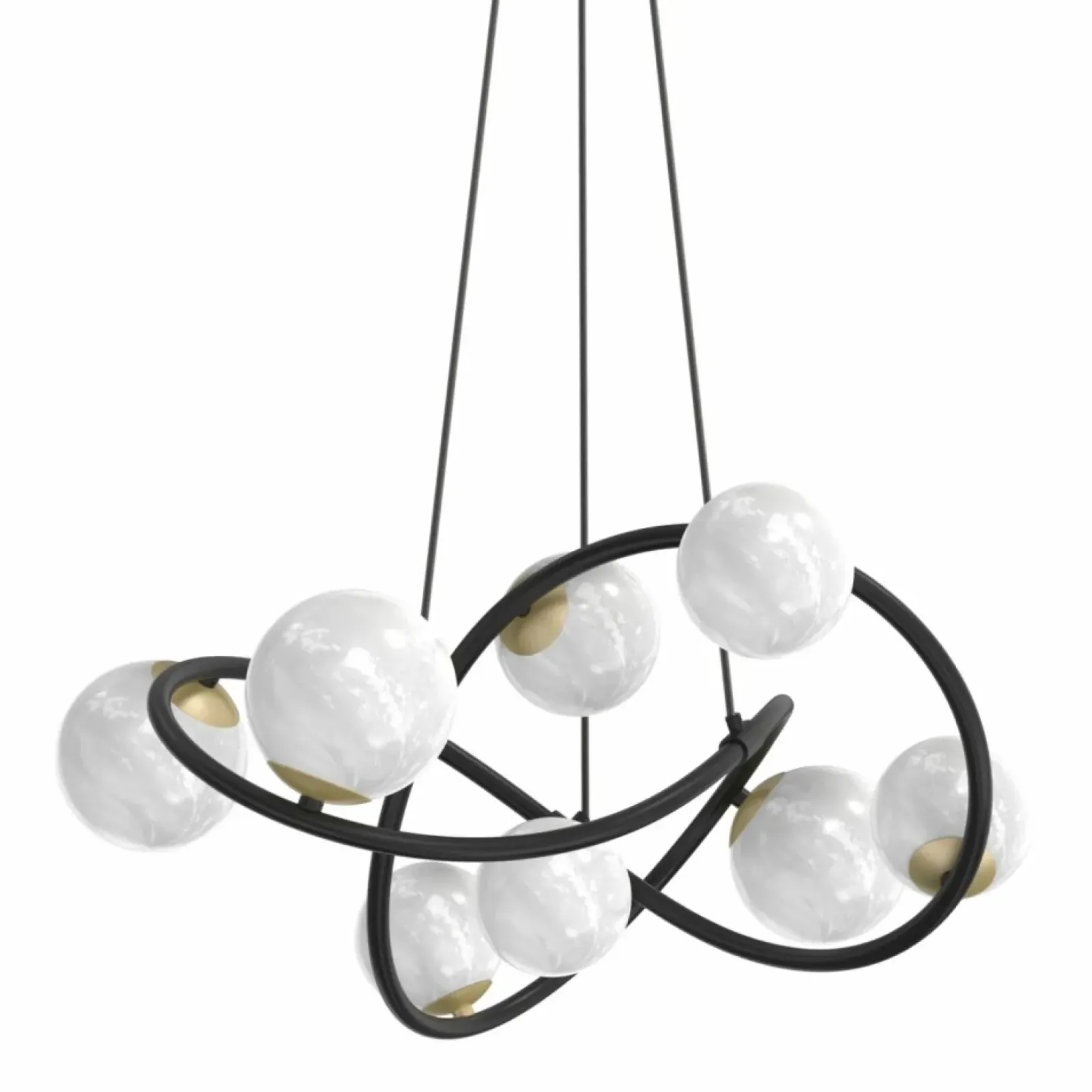 Sklep Kaja Ozdobna lampa wisząca w stylu molekuł MD4922-8-EBGN NISYRO | Kaja Sale