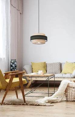 Sklep Kaja Ozdobna lampa wisząca z abażurem w stylu boho K-5231 z serii GATO* Żyrandole Z Abażurem|Żyrandole Z Abażurami