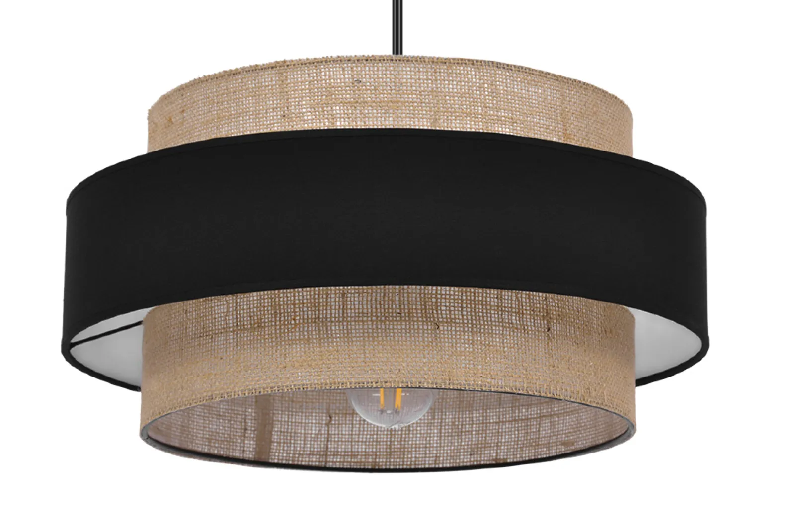 Sklep Kaja Ozdobna lampa wisząca z abażurem w stylu boho K-5231 z serii GATO* Żyrandole Z Abażurem|Żyrandole Z Abażurami