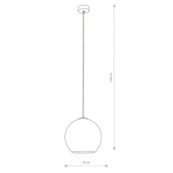 Sklep Kaja Ozdobna lampa wisząca z m kloszem 9060 | Kaja Oświetlenie dymiony Cheap