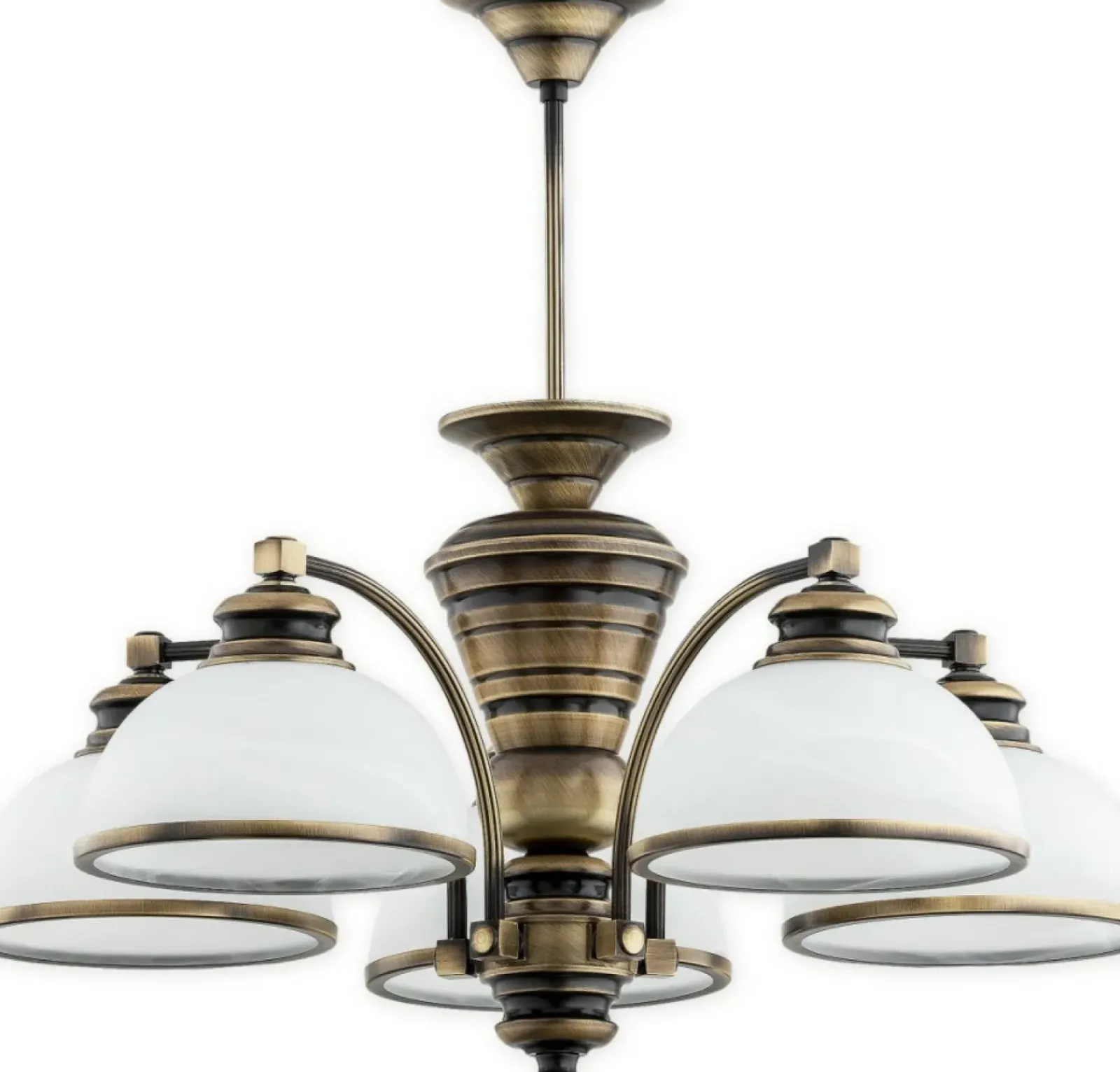 Sklep Kaja Ozdobna lampa wisząca z kloszami O3185 W5 PAT z serii PELION | Kaja* Randole Tradycyjne