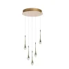 Sklep Kaja Ozdobna lampa wisząca z kroplami LED AZ6008 DALMA | Kaja Oświetlenie Fashion
