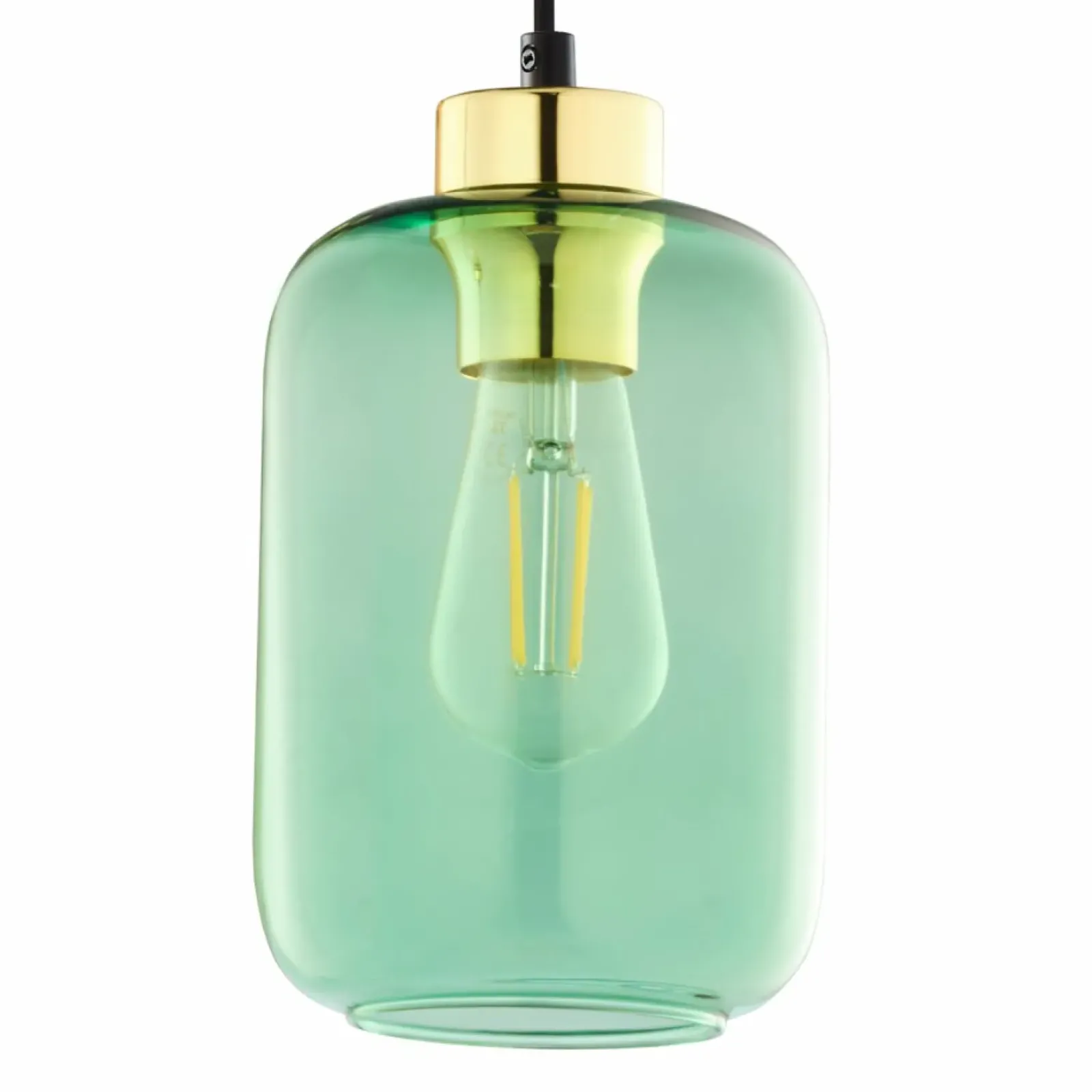 Sklep Kaja Ozdobna lampa wisząca z zielonym kloszem TK 6696 z serii MARCO | Kaja Store