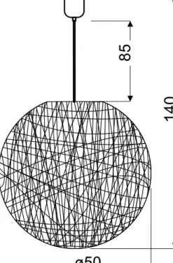 Sklep Kaja Ozdobna lampa z plecionym abażurem 31-26913 CARUBA | Kaja Oświetlenie* Randole Tradycyjne