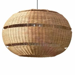 Sklep Kaja Ozdobna lampa z plecionym abażurem ABR-LW19-BH-E27 BOHO | Kaja brązowy Online