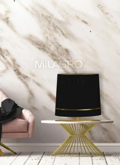 Sklep Kaja Ozdobna, mosiężna lampka w stylu glamour MZ5027 BOOTES | Kaja* Lampki Stołowe Z Abażurem|Nowoczesne Lampki Stołowe