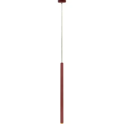 Sklep Kaja Ozdobna, punktowa lampa wisząca tuba LP-894/1P RED LUNGO | Kaja Fashion