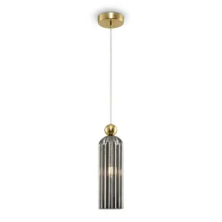 Sklep Kaja Ozdobna, ryflowana lampa wisząca do kuchni MOD302PL-01GR z serii ANTIC New