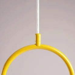 Sklep Kaja Ozdobna, żółta lampa wisząca z białą kulą 1086G14 z serii RIVA | Kaja Zadzwońporabattel.783200183(8-16)/mailsklep@kaja.com.pl Best Sale