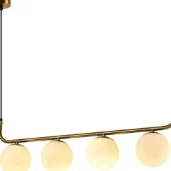 Sklep Kaja Ozdobna, złota lampa wisząca nad stół LP-005/4L GD ALISA | Kaja Best Sale