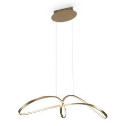 Sklep Kaja Ozdobna, złota lampa wisząca LED wstążka MOD156PL-L52G4K z serii CURVE Fashion