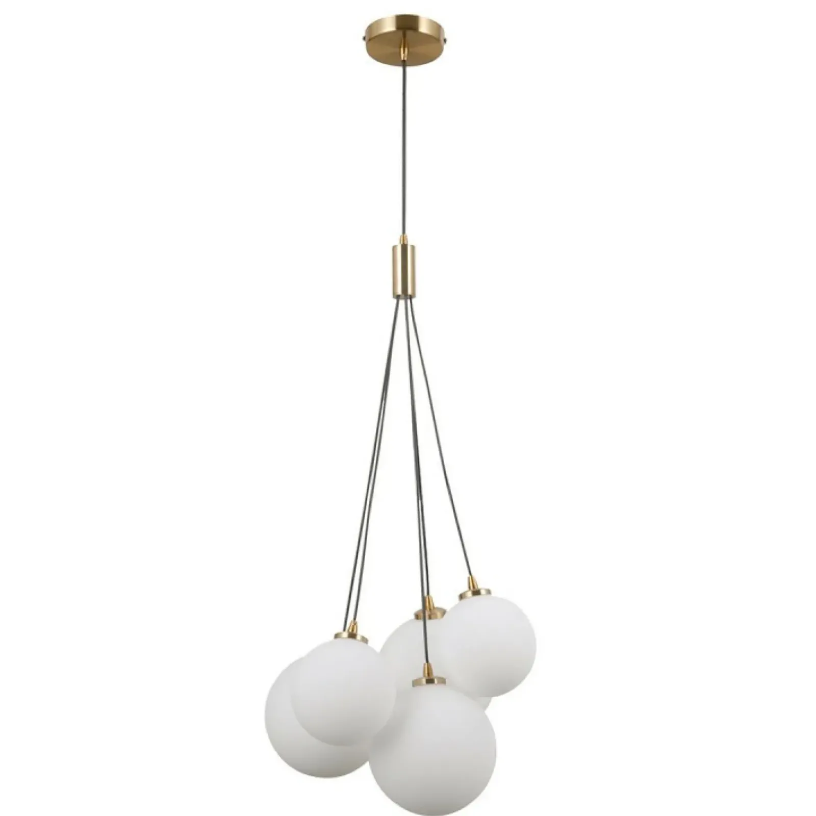 Sklep Kaja Ozdobna, złota lampa wisząca z kulami PND-54456-5-HB z serii PERLOS New