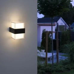 Sklep Kaja Ozdobny kinkiet ogrodowy LED, góra-dół 9480-13 z serii CARA | Kaja* Kinkiety Ogrodowe