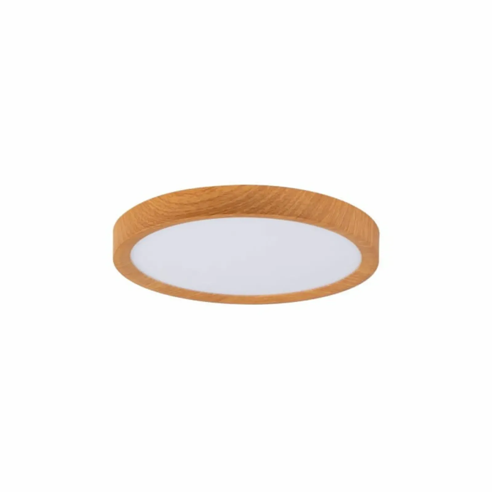Sklep Kaja Płaska, drewniana lampa LED, koło 30cm ABR-PLO-OCED-24W MAZE | Kaja* Lampy Led|Plafony Nowoczesne