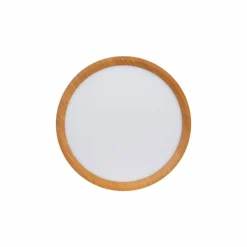 Sklep Kaja Płaska, drewniana lampa LED, koło 30cm ABR-PLO-OCED-24W MAZE | Kaja* Lampy Led|Plafony Nowoczesne