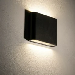 Sklep Kaja Płaska lampa ścienna LED na elewację 3000K 11363 SEMILED | Kaja* Kinkiety Ogrodowe