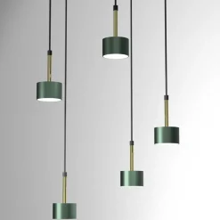 Sklep Kaja Pięć punktów świetlnych, lampa wisząca MLP7769 z serii ARENA | Kaja Oświetlenie Shop