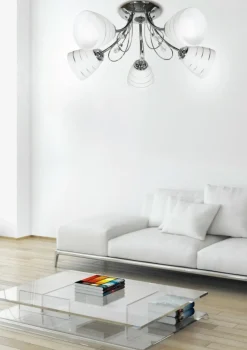 Sklep Kaja Pięcioramienna lampa retro glamour 35-63854 SIMPLI | Kaja Oświetlenie* Randole Tradycyjne