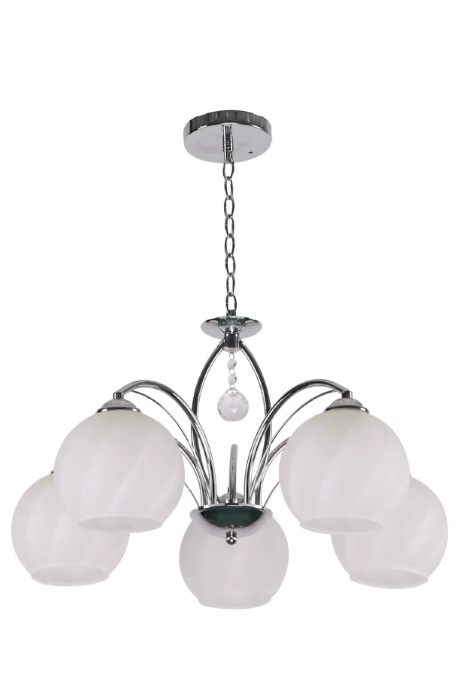 Sklep Kaja Pięcioramienny, elegancki żyrandol do salonu 35-79237 z serii ALYSON chromowy Cheap